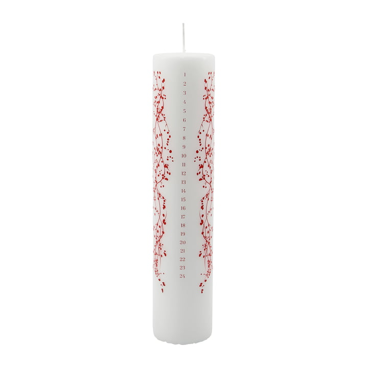 Days Calendar candle from House Doctor in the color red