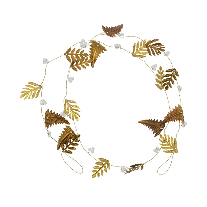 Leaf Garland from House Doctor in color gold