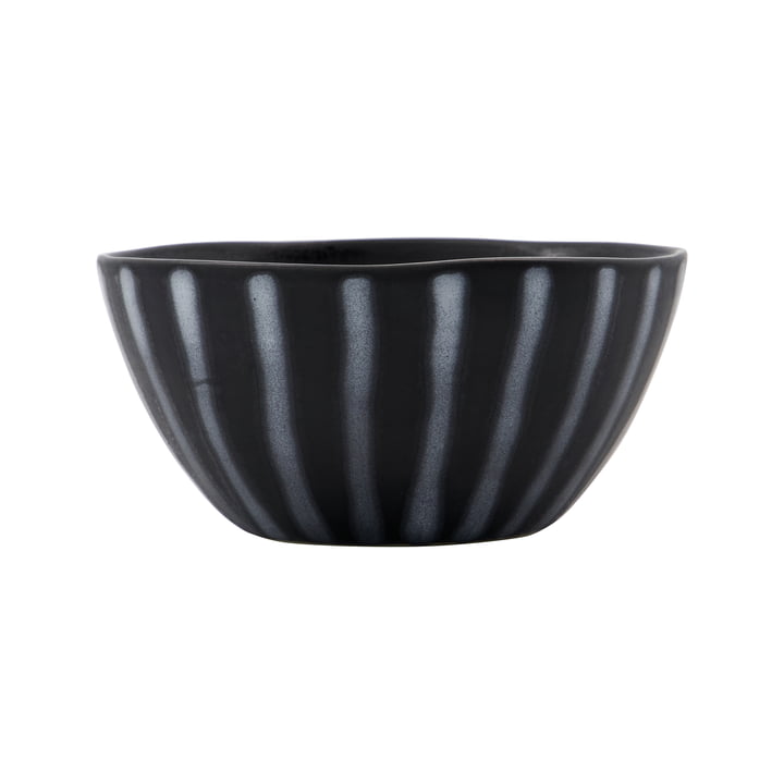 House Doctor - Line Bowl, Ø 12 cm, black / brown