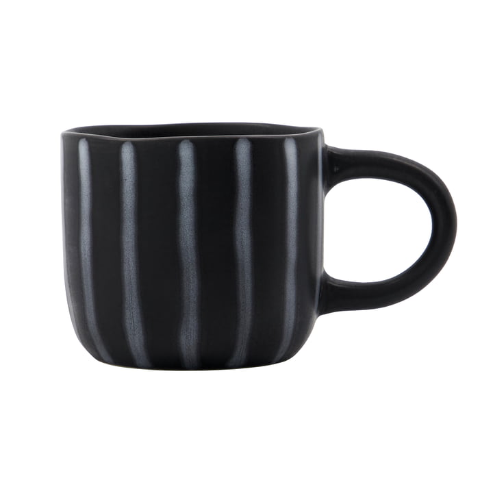 House Doctor - Line cup, Ø 8.7 cm, black / brown