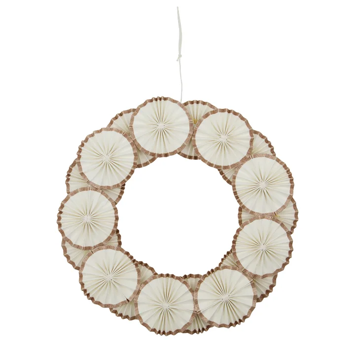 Rosette Wreath at House Doctor in off-white finish
