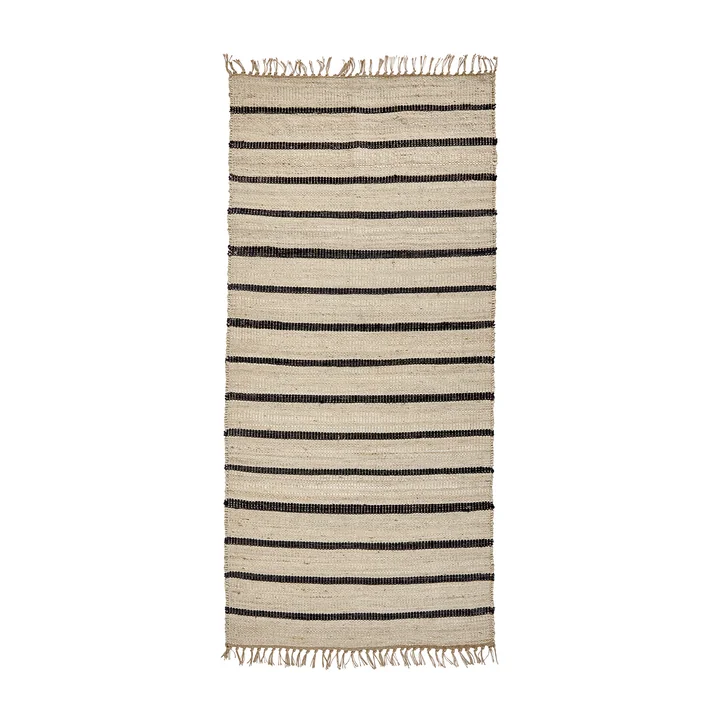 House Doctor - Sima Carpet, 90 x 200 cm, black / nature