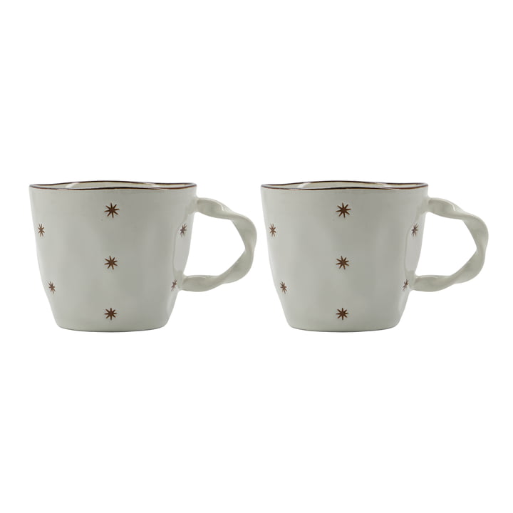 Starry Cup from House Doctor in color white (set of 2)