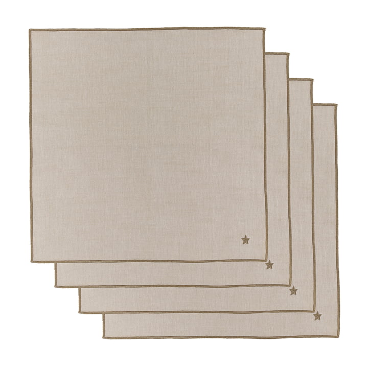 Twinkle Napkins from House Doctor in color taupe