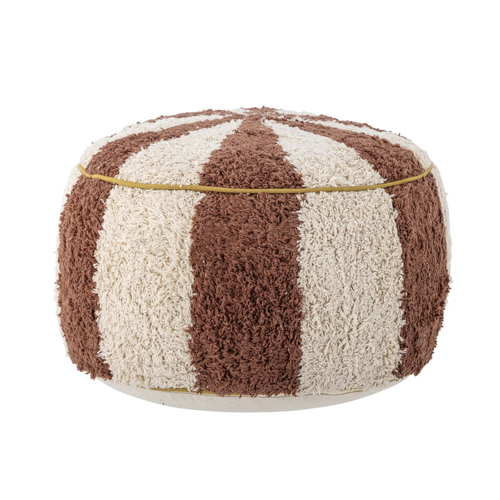 Mini Charoline Pouf from Bloomingville in color brown