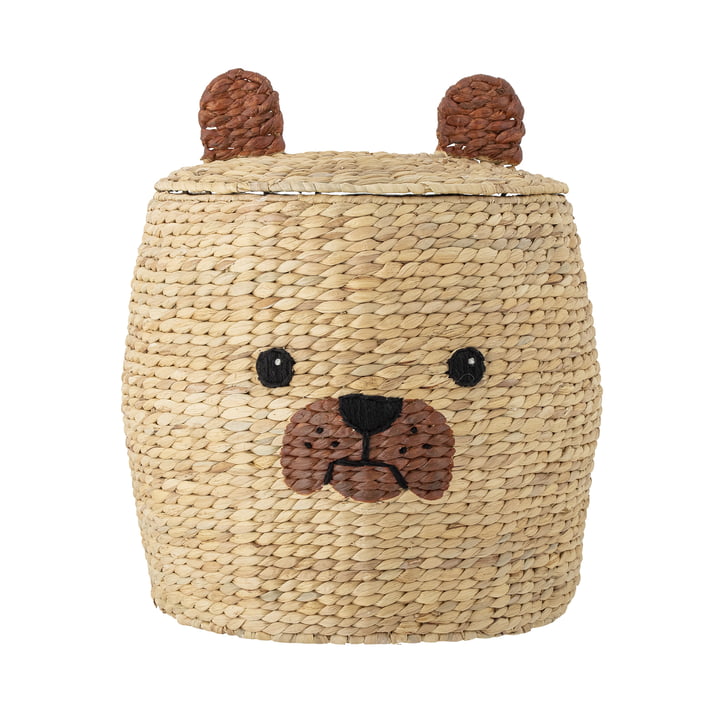 Mini Milo storage basket with lid from Bloomingville