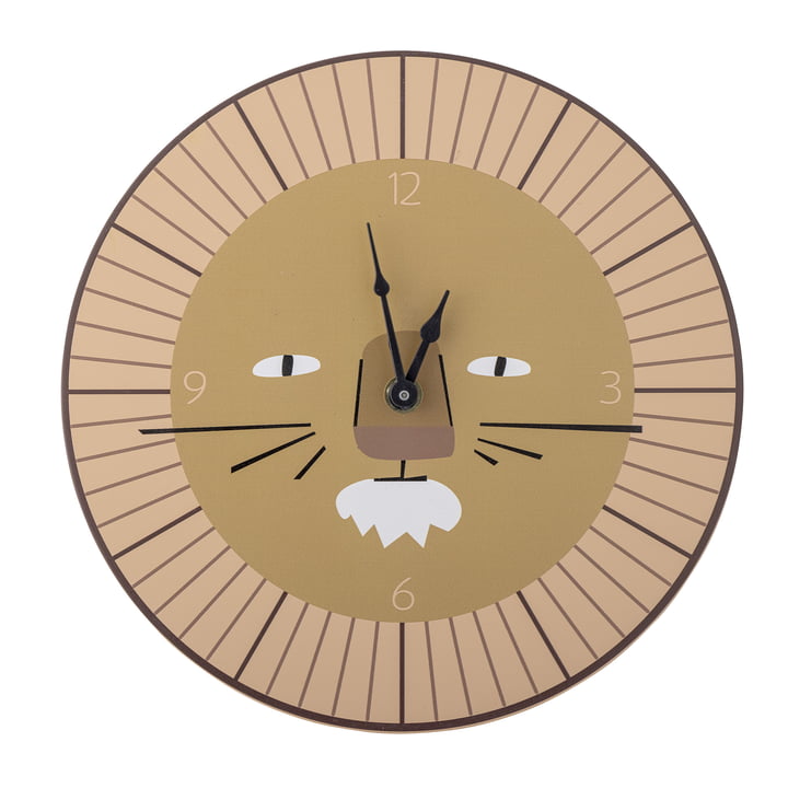 Mini Harrison wall clock from Bloomingville in color brown