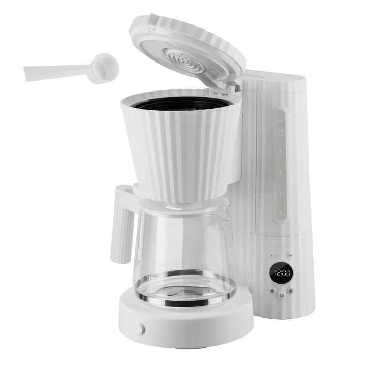 Plissé Filter coffee maker from Alessi in color white