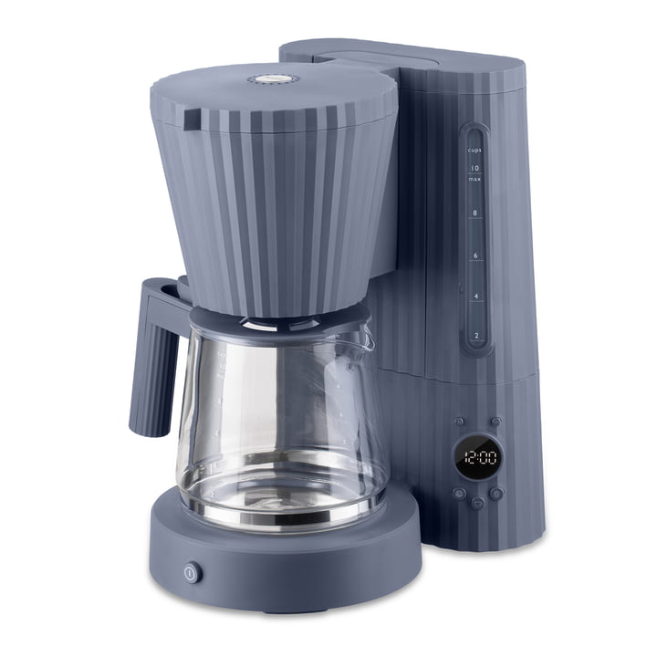 Plissé Filter coffee maker from Alessi in color gray