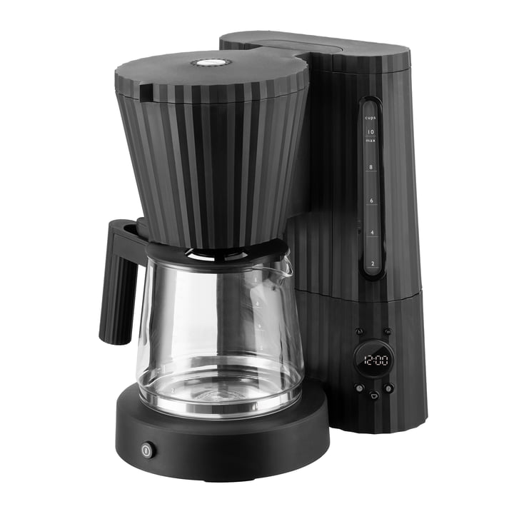 Plissé Filter coffee maker from Alessi in color black