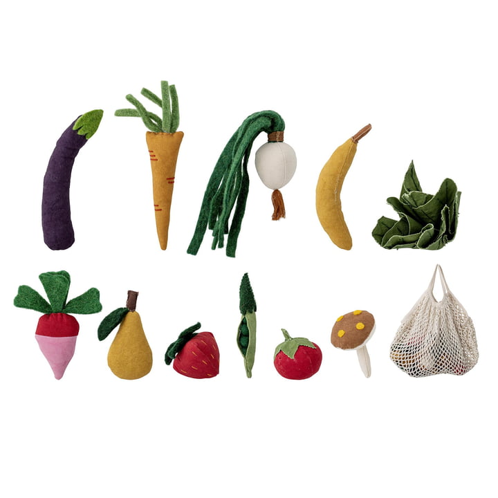 Bloomingville - Mini Elharft playset, vegetables & fruit, multicolor (12 pieces)