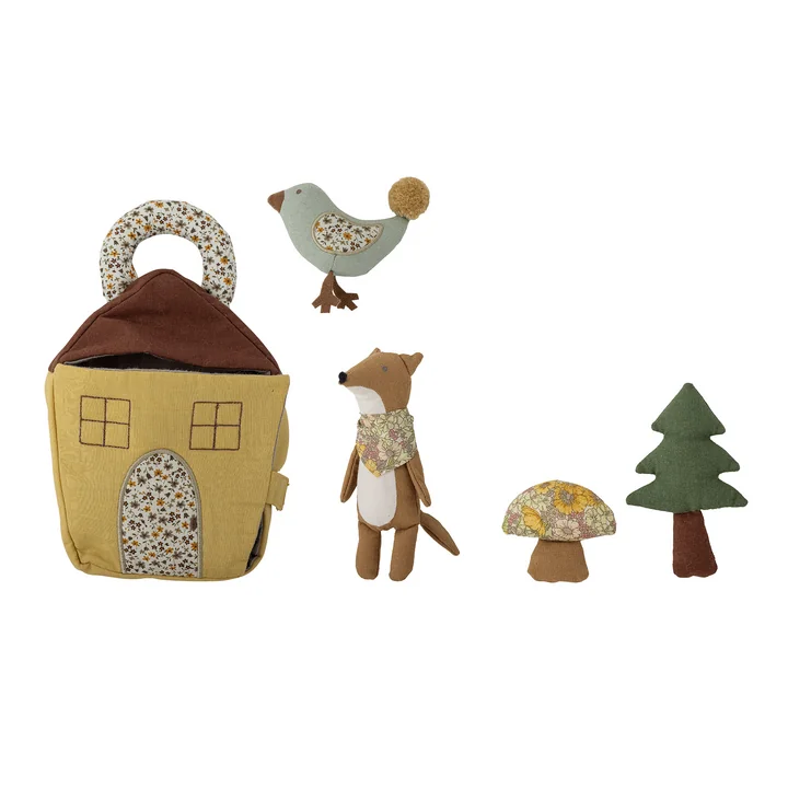 Bloomingville - Mini Tio playset, brown (5 pieces)