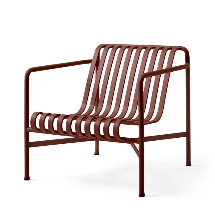 HAY - Palissade Lounge Chair Low , iron red