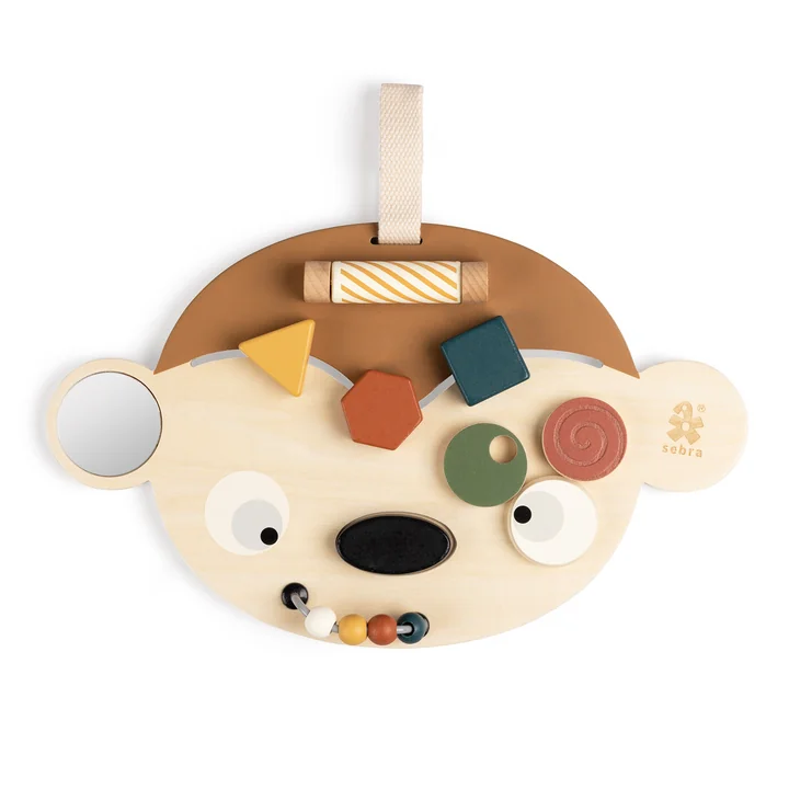 Sebra - Activity board Maci the monkey, multicolor