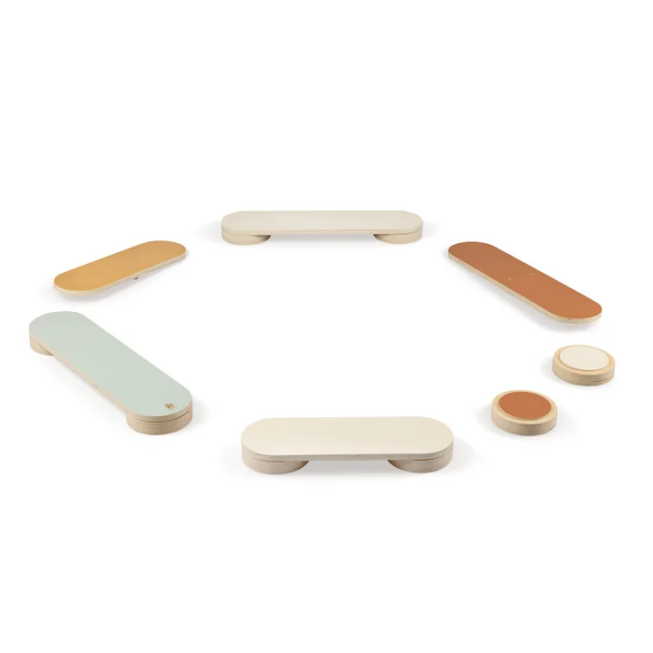 Wooden balance track, Woodland (set of 13) by Sebra