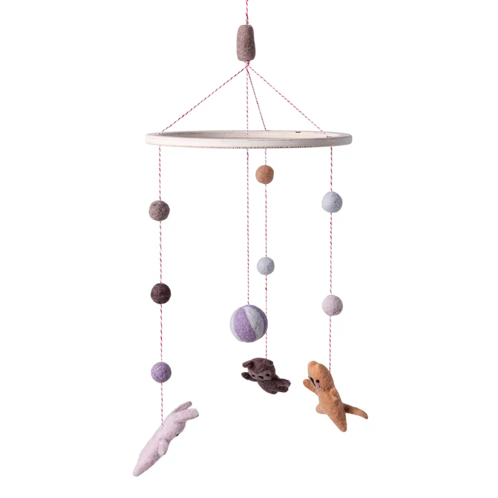 Felt mobile, teeny toes from Sebra