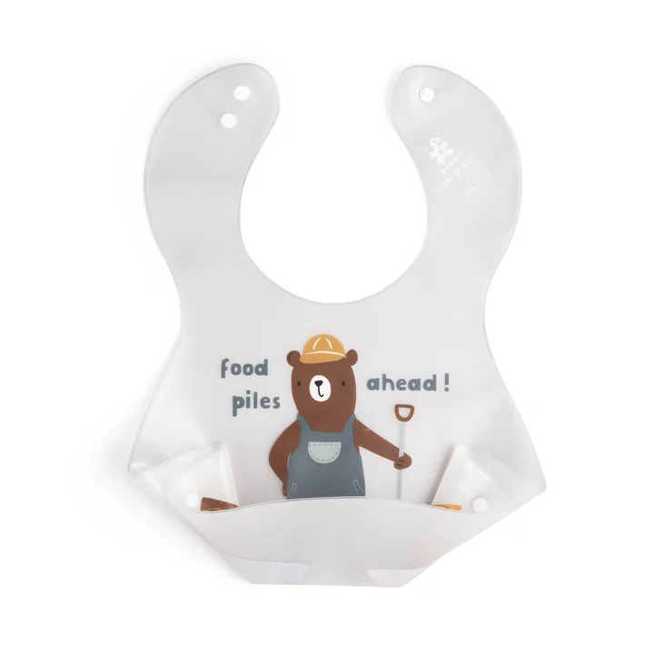 Plastic bib, Busy Builders from Sebra