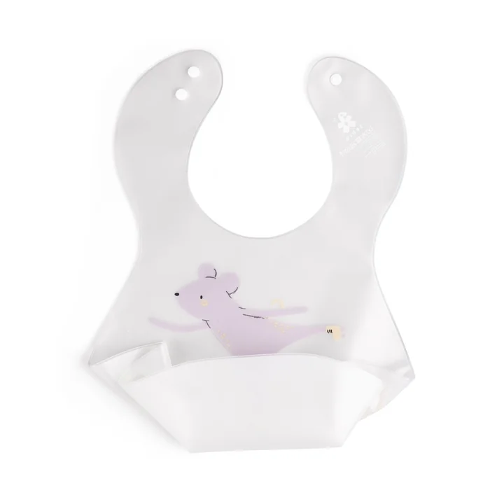 Plastic bibs, teeny toes from Sebra