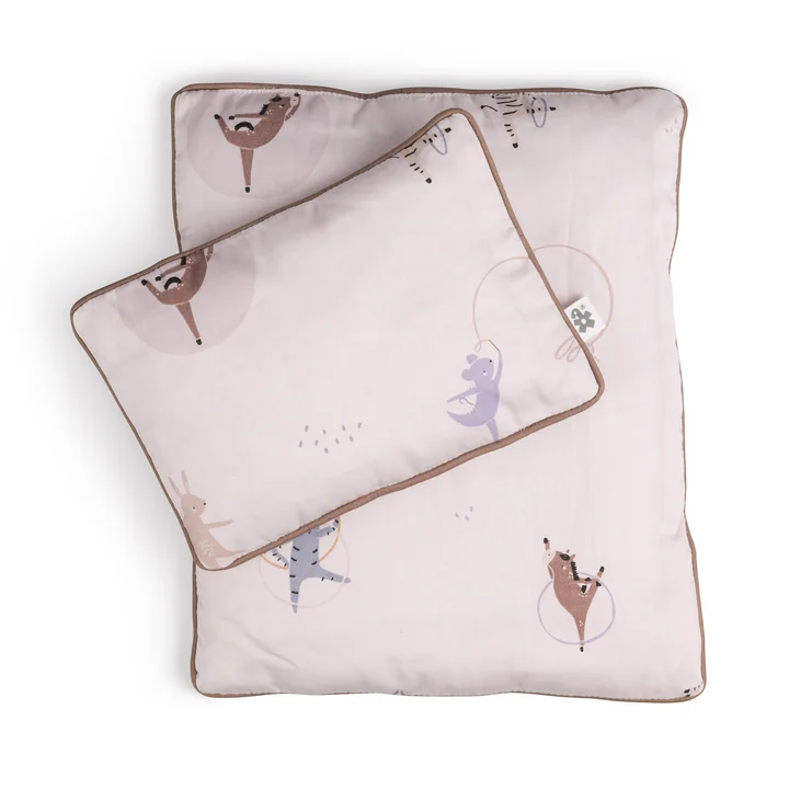 Doll bedding, Teeny Toes, pink from Sebra