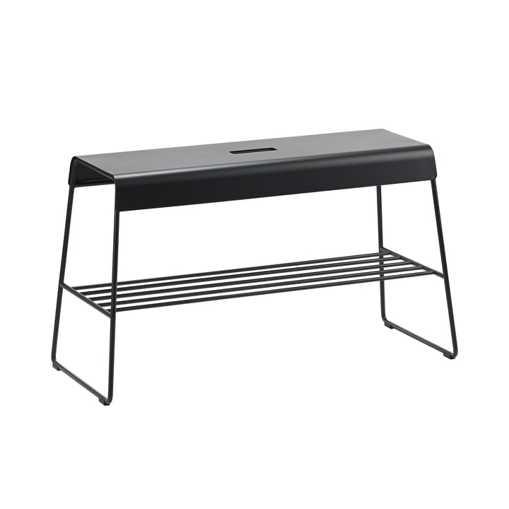 Zone Denmark - A-Stool Bench with shelf, black