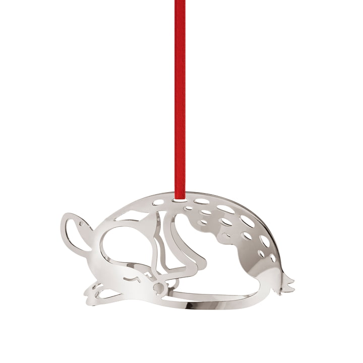 Holiday Ornament 2023 Deer, palladium from Georg Jensen