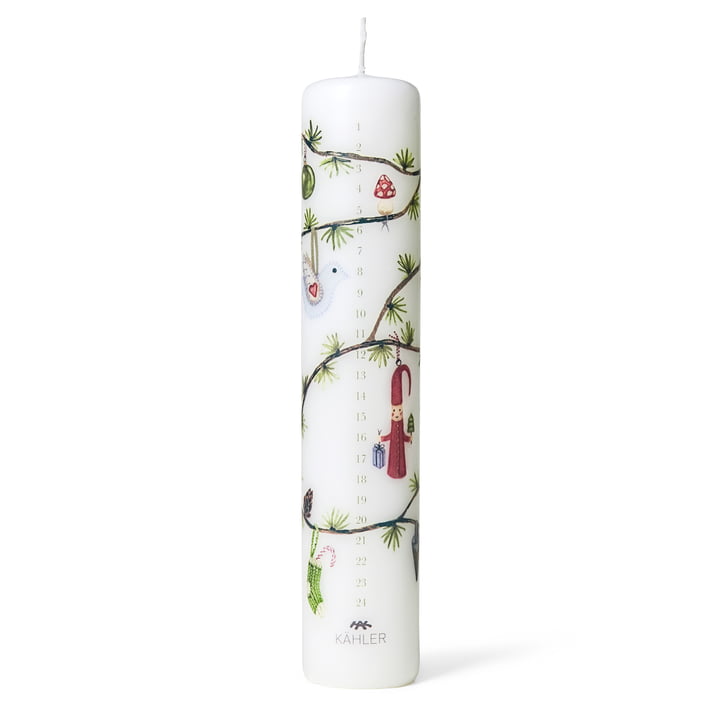 Hammershøi Advent candle from Kähler Design in color white