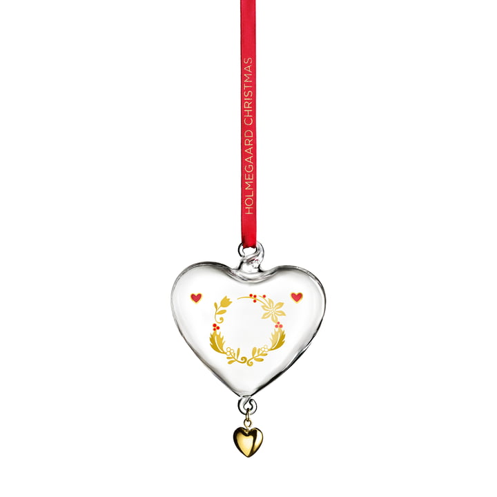 Holmegaard - Christmas heart 2023 Ann-Sofi Romme small, clear