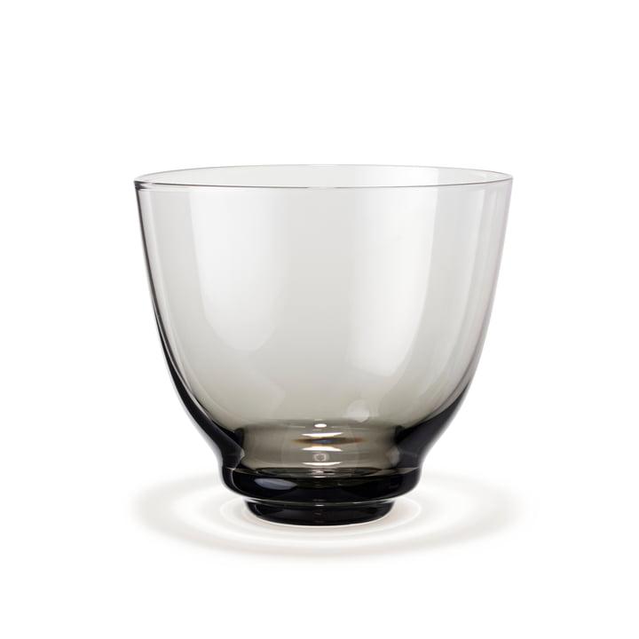 Holmegaard - Flow Water glass 35 cl, smoke