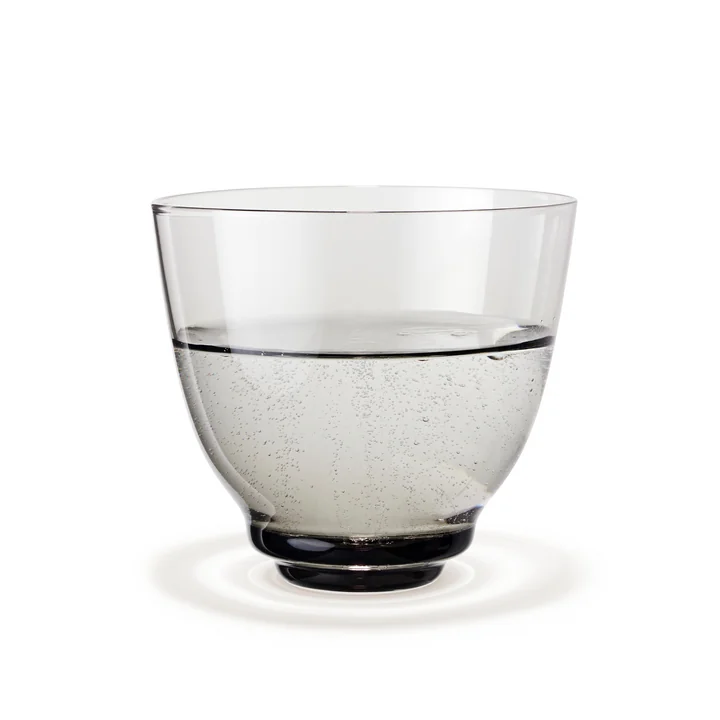 Holmegaard - Flow Water glass 35 cl, smoke