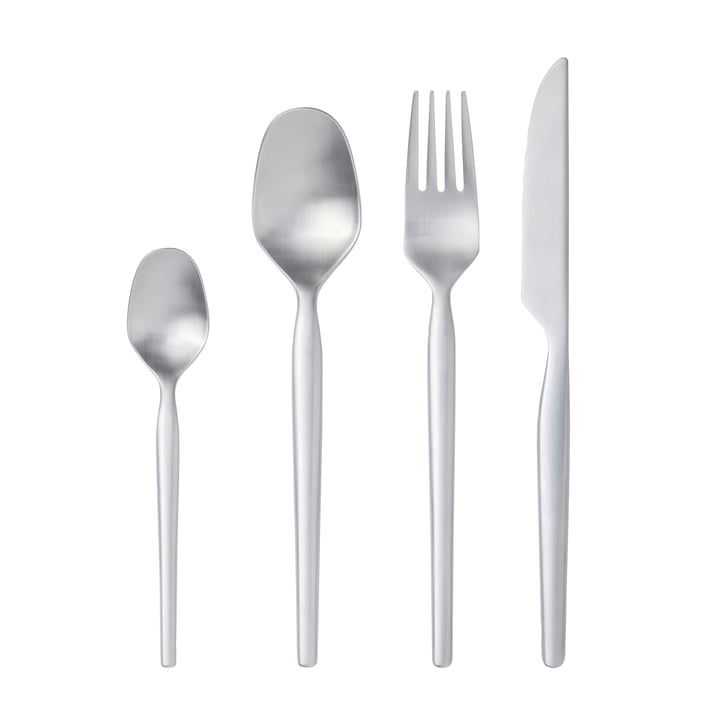 Dorotea Cutlery set from Gense in matte steel finish