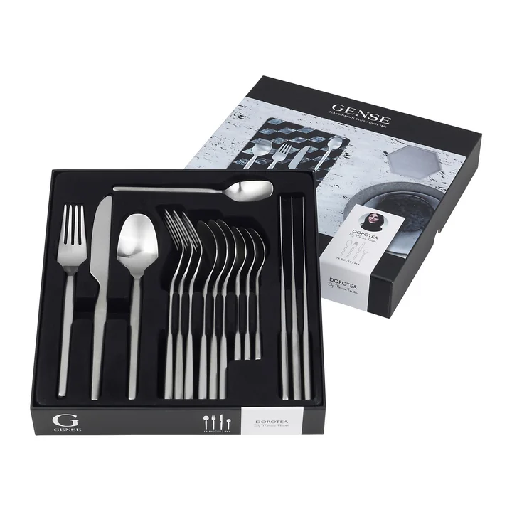 Dorotea Cutlery set from Gense in matte steel finish