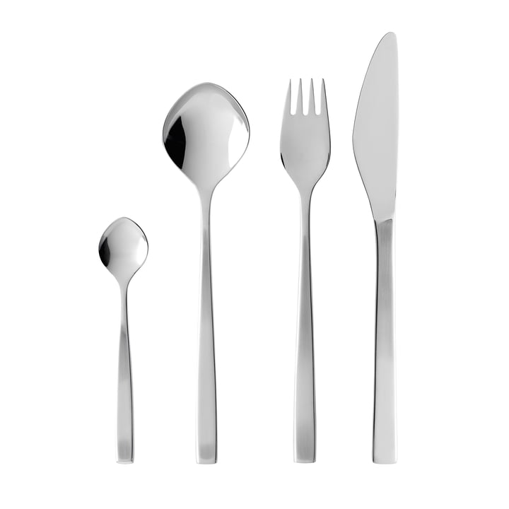 Gense - Fuga Cutlery set, matte / shiny steel (16 pcs.)