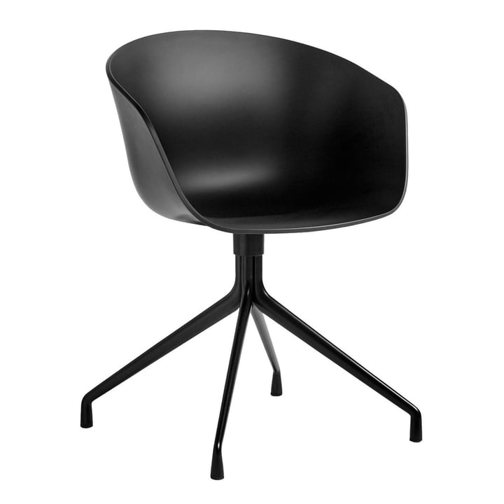 Hay - About A Chair AAC 20, aluminum black / black 2. 0
