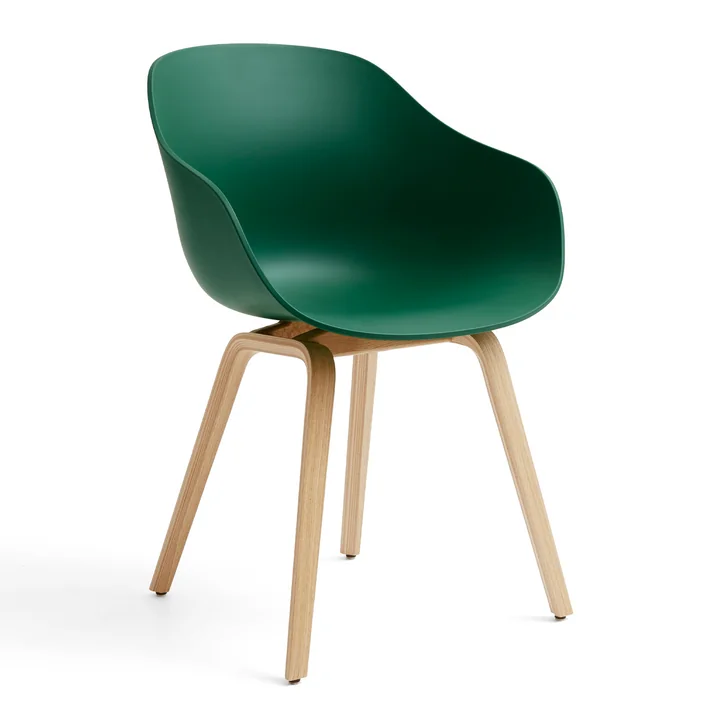 HAY - About a Chair AAC 222, lacquered oak / teal green 2. 0