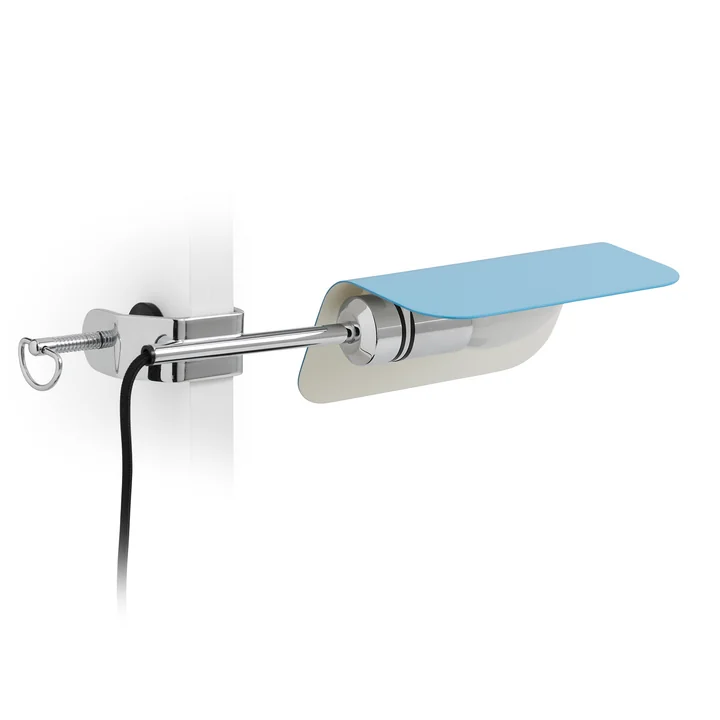 Apex Clamp lamp, pastel blue from HAY