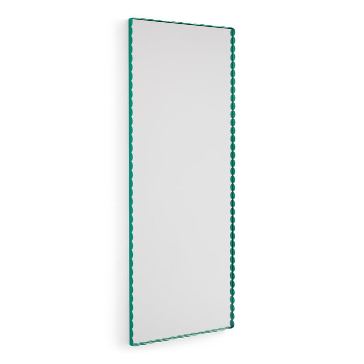 Arcs Mirror, M, rectangular, green from HAY