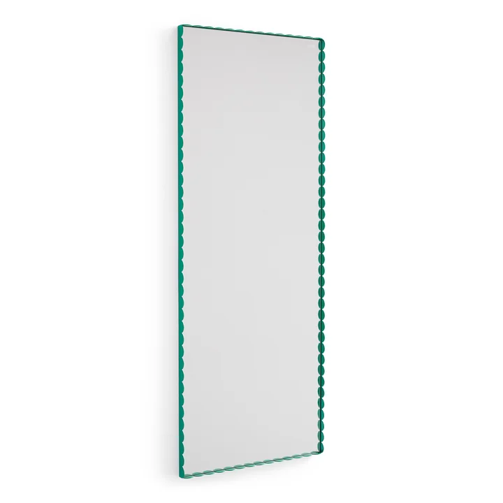 Arcs Mirror, M, rectangular, green from HAY