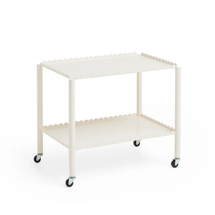 Arcs Trolley low, eggshell from HAY