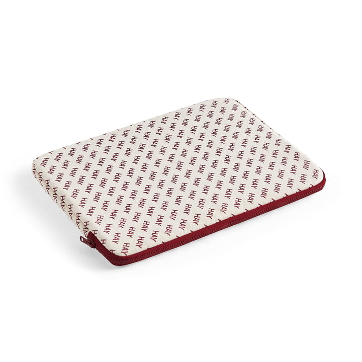 HAY Logo laptop cover from Hay in color burgundy
