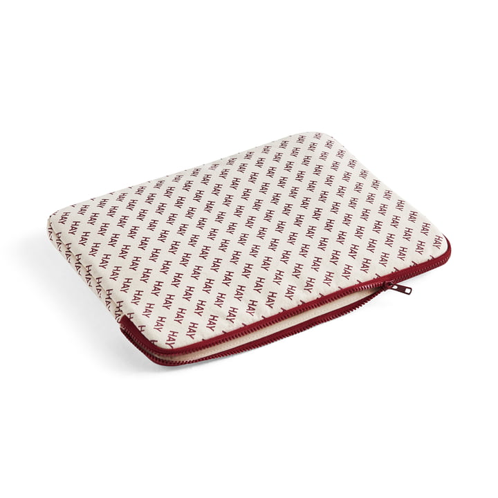 HAY Logo laptop cover from Hay in color burgundy