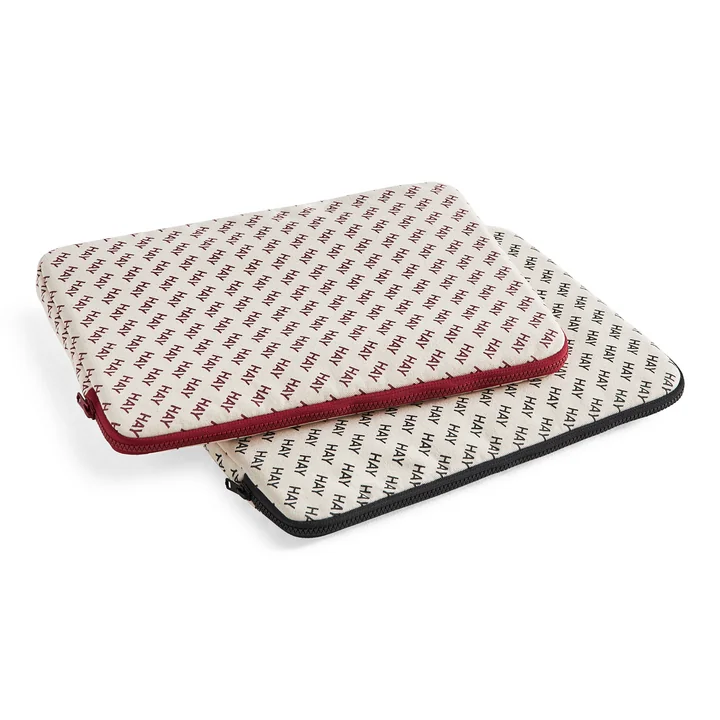 HAY Logo laptop cover from HAY in color burgundy and black