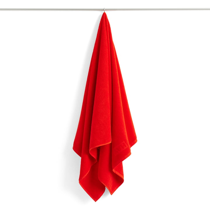 Mono Bath towel, 70 x 140 cm, poppy red from HAY