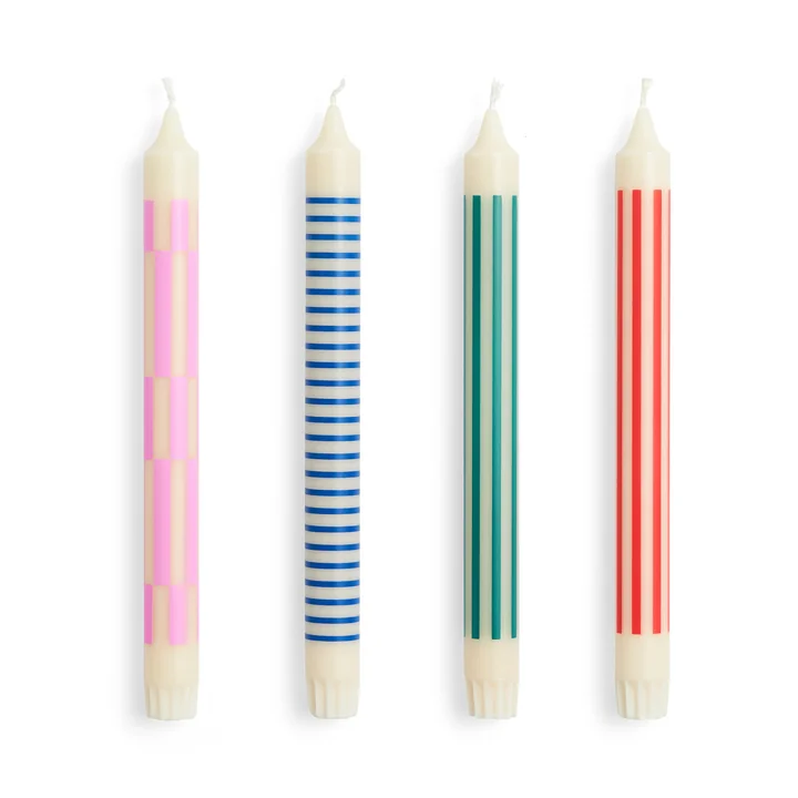 Pattern Stick candles from HAY