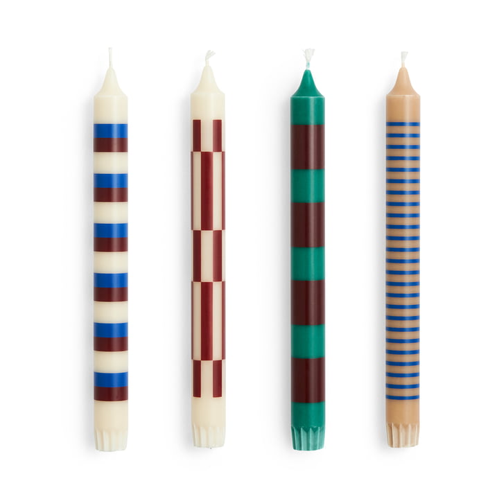Pattern Stick candles from Hay