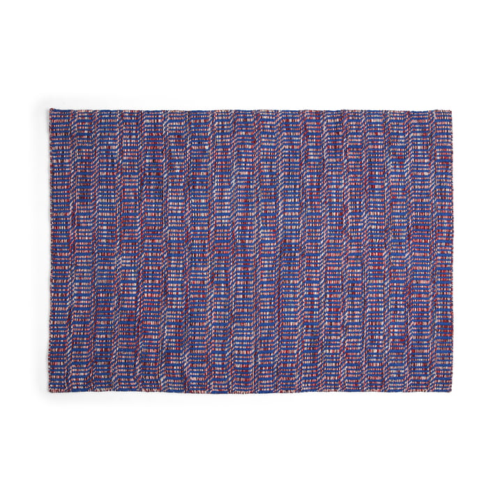 Radio Carpet, 140 x 200 cm, red / blue from HAY