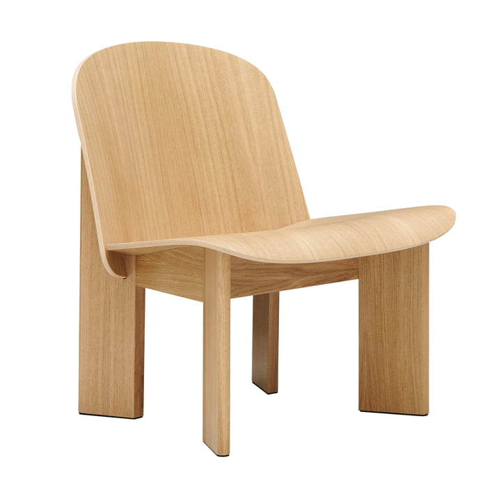 Chisel Lounge Chair, oak (water-based lacquered) from HAY