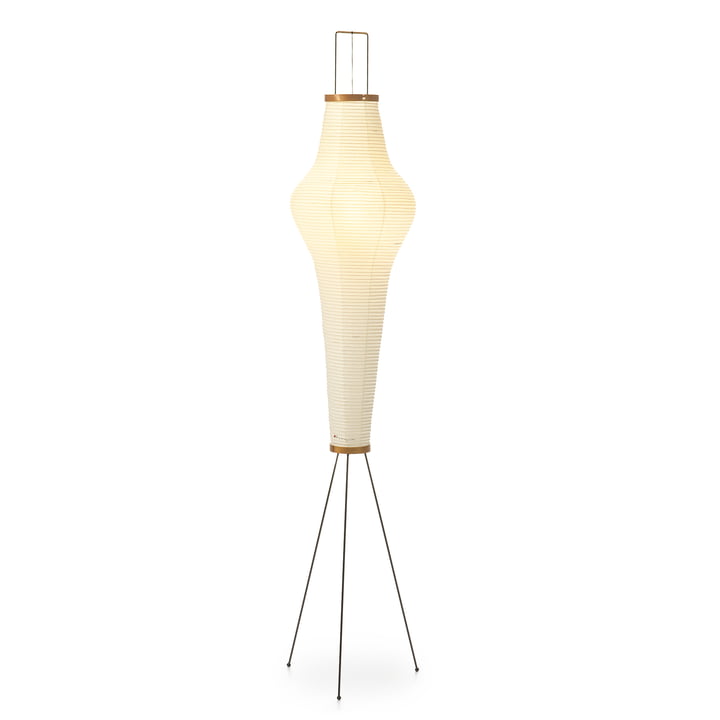 Akari 14A Floor lamp from Vitra in the finish natural