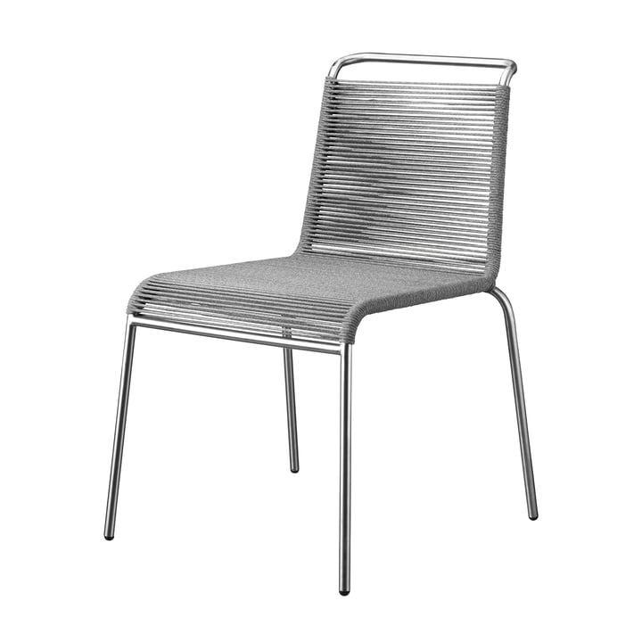 FDB Møbler - M20 Teglgård Chair Outdoor, cord light gray