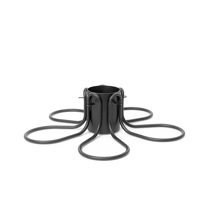 Flake Christmas tree stand from Ferm Living in the color black