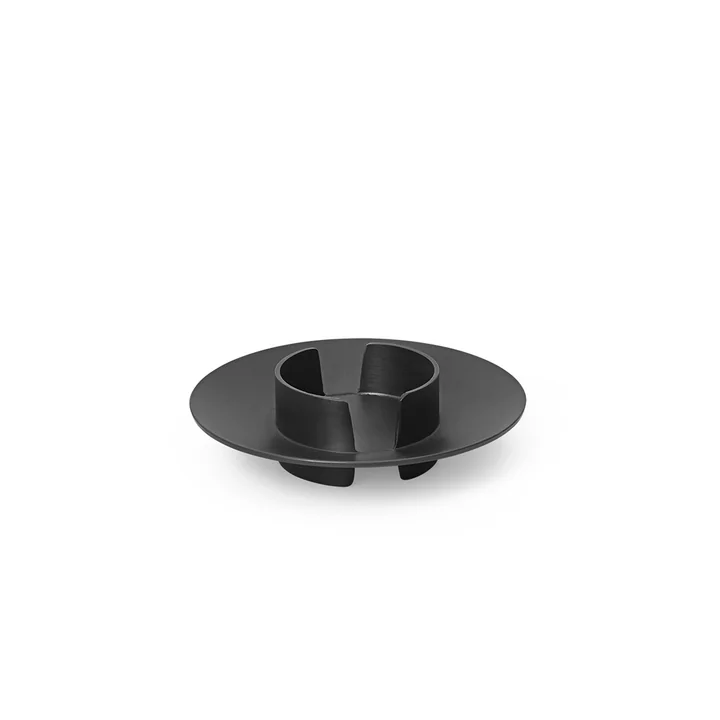 Ferm Living - Block Candlestick, black brass